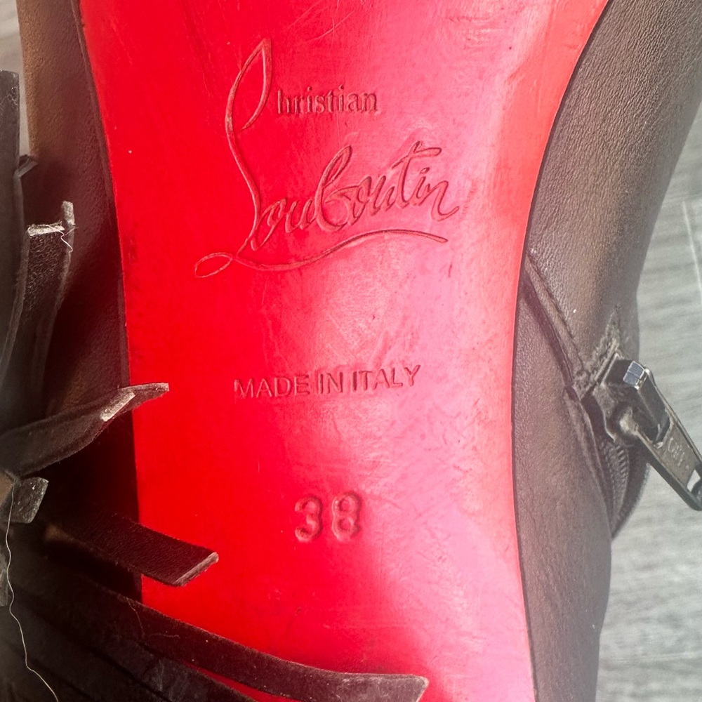 Authentic Louboutin short boots, goes great with dress or jeans